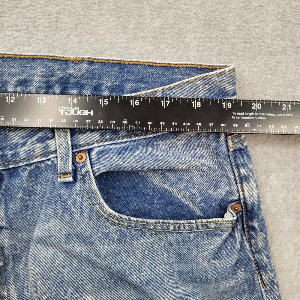 Levi Strauss & Co. 501 Original Fit Jeans Mens 40x30 Blue Acid Wash Button Fly